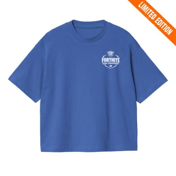 Blast Store Merch 2025 Fncs Global Championship Boxy Fit Blue T-Shirt