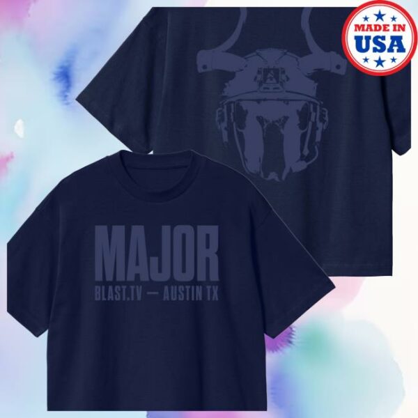 Blast Store Merch 2025 Blast Counter Strike Austin Major Navy T-Shirt