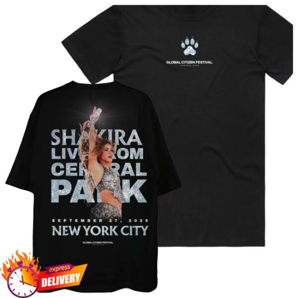 Global Citizen Store Merch Gcf 2025 Shakira T-Shirt