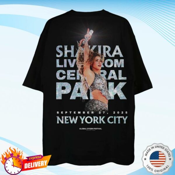 Global Citizen Store Merch Gcf 2025 Shakira T-Shirt