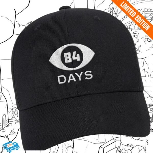 Hello Merch Store Eyeball Logo Embroidered Black Hat