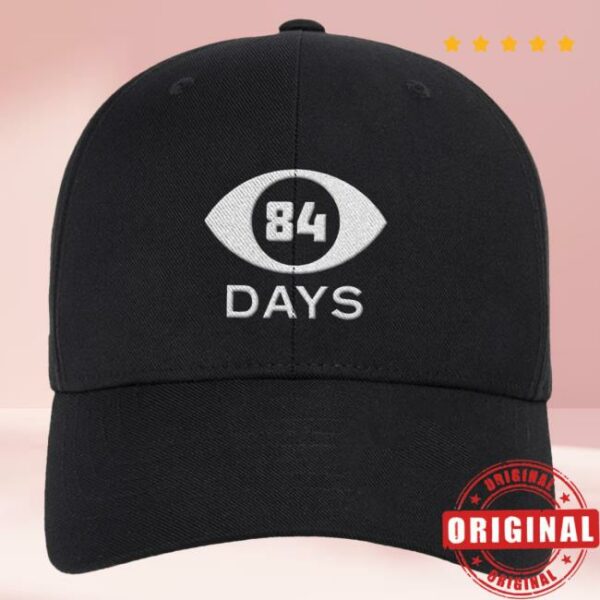 Hello Merch Store Eyeball Logo Embroidered Black Hat
