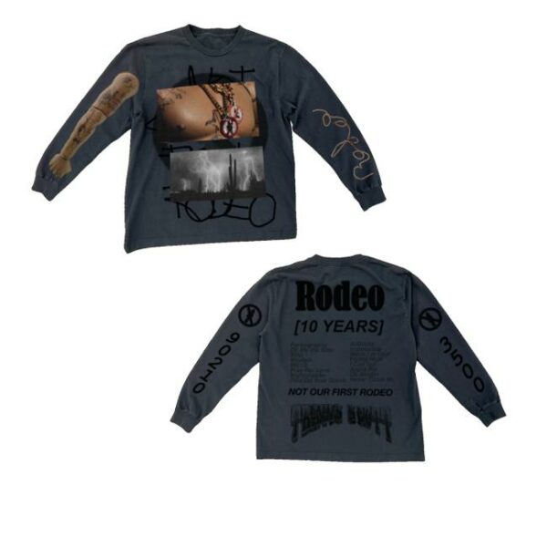 Travis Scott Merch Store Rodeo 10 Years Longsleeve