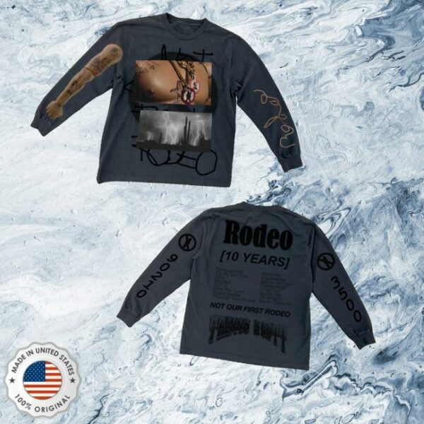Travis Scott Merch Store Rodeo 10 Years Longsleeve