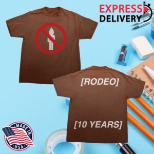 Travis Scott Merch Store Rodeo 10 Years La Flame Tee