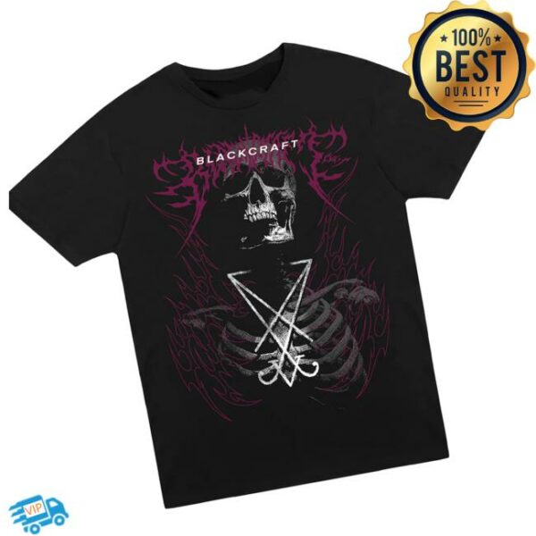 Blackcraftcult Store Merch Lucifer Sigil Skeleton T-Shirt
