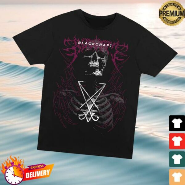 Blackcraftcult Merch Lucifer Sigil Skeleton T-Shirt