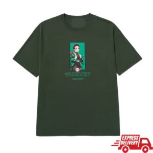 100Thieves Merch Tanjiro Checks T-Shirt