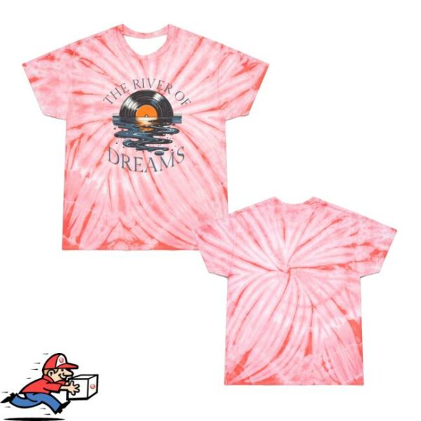 Pretty Lies And Alibis Merch Store River Of Dreams Lyrics Tie-Dye Tee New 2025