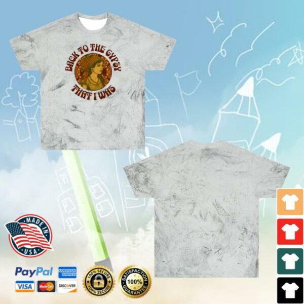 Pretty Lies And Alibis Merch Store Color Blast V-Neck Lyrics Tee Back To The Gypsy That I Was New 2025