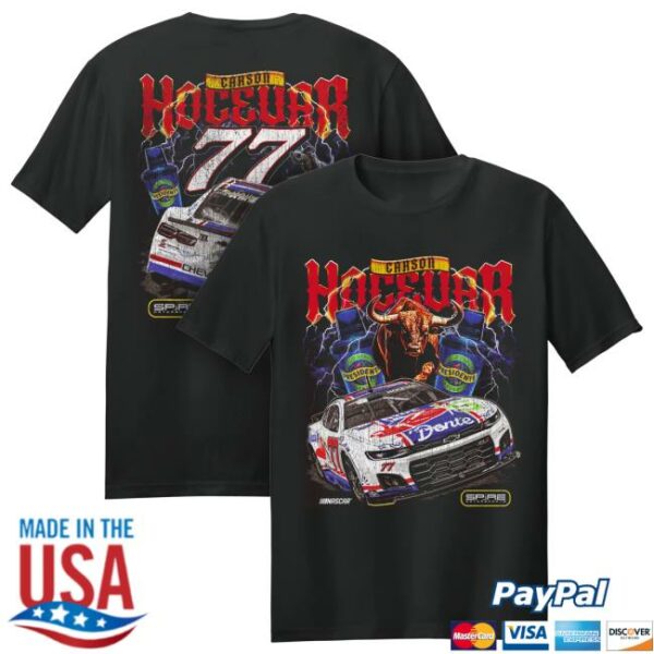Shop Spire Motorsports Store Merch 77 Carson Hocevar Chilis 2025 T-Shirt