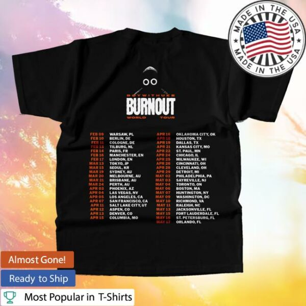 Boywithuke Music Store Merch Burnout Tour Tee