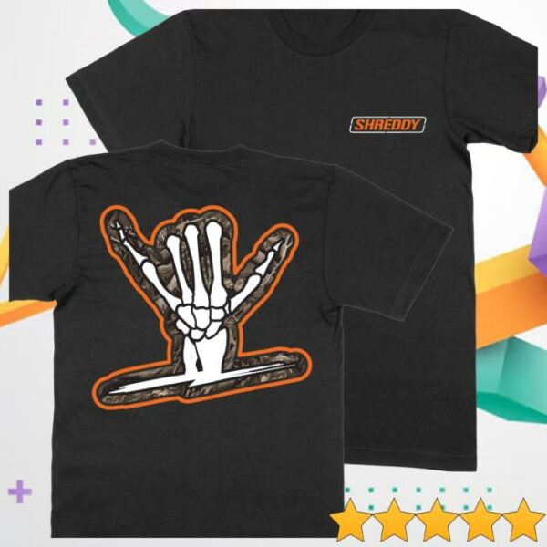 Shreddy Lyfe Store Merch Tree Shaka Black Shirt
