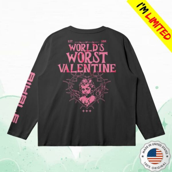 Wearervls Store Merch Cupid World’s Worst Valentine Sweatshirt
