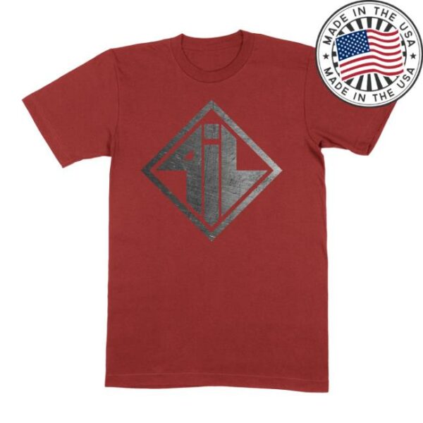 Pil Official Store Merch Brushed Steel Logo T-Shirt