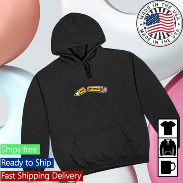 Alec Benjamin Store Merch Pencil Black Hoodie