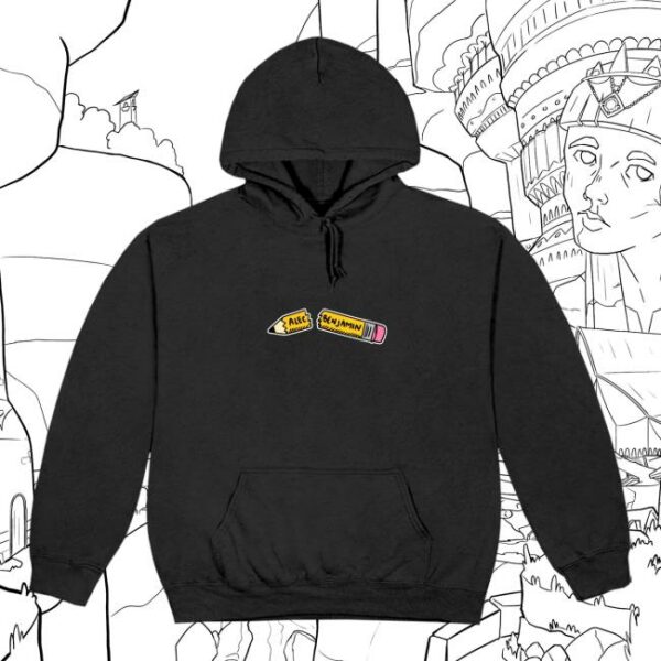 Alec Benjamin Store Merch Pencil Black Hoodie