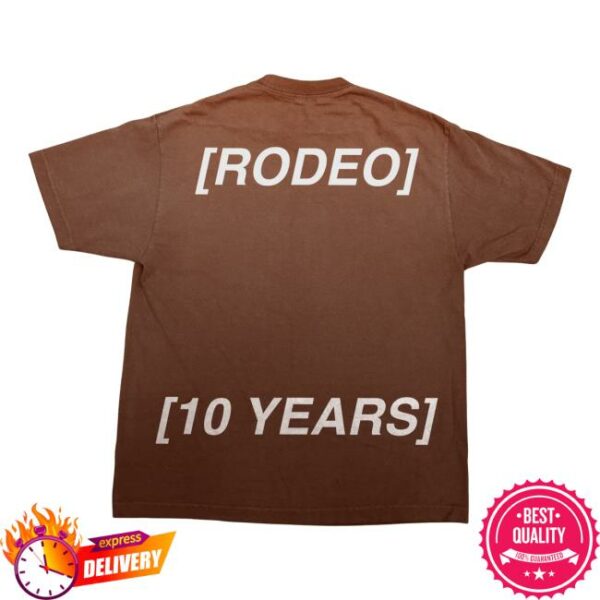 Travis Scott Store Merch Rodeo 10 Years La Flame Tee