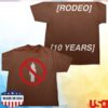 kenny travis scott store merch rodeo 10 years la flame tee weqd
