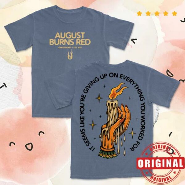 August Burns Red Tour Merch Store Composure Blue T-Shirt