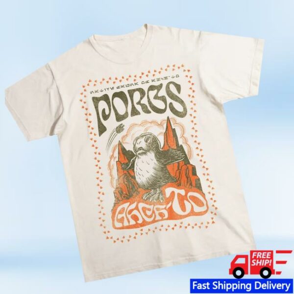 Heroesvillains Store Merch Star Wars Star Wars Porgs Stamp Zine Tee