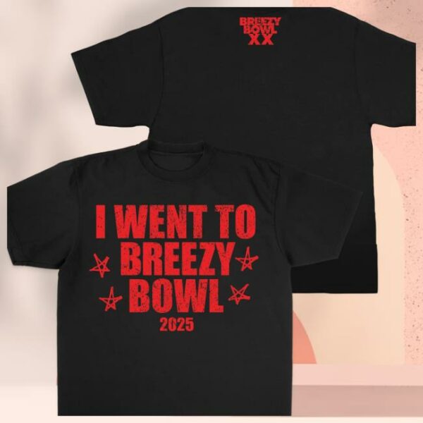 Shop Chris Brown Store Merch I Went To Breezy Bowl SS T-Shirt