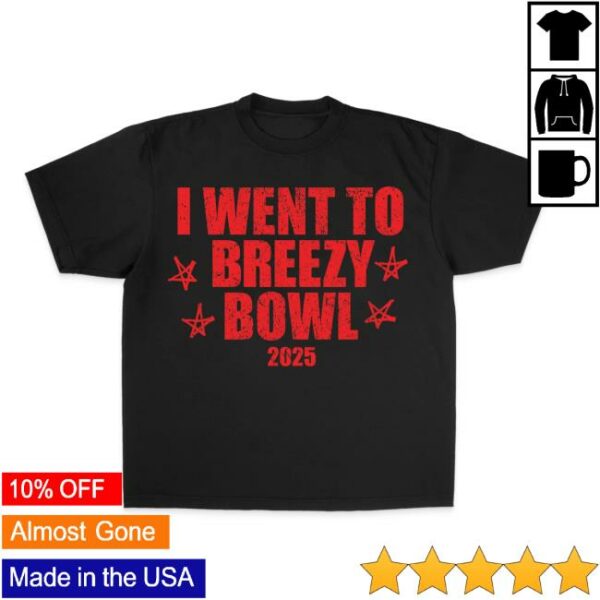 Shop Chris Brown Store Merch I Went To Breezy Bowl SS T-Shirt