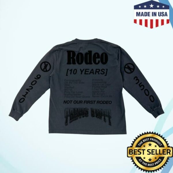 Travis Scott Store Merch Rodeo 10 Years Desert Long Sleeve