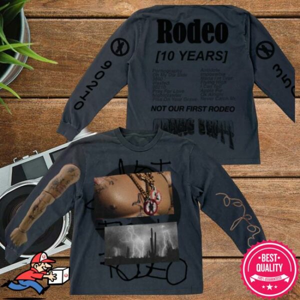 Travis Scott Store Merch Rodeo 10 Years Desert Long Sleeve