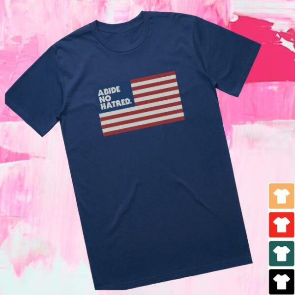 The Bitter Southerner General Store Merch Abide No Hatred American Flag T-Shirt