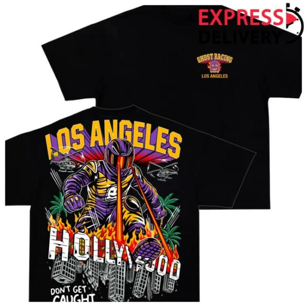 Official Ghost Racing Store Merch Los Angeles Black Shirt