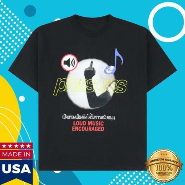 Boilerroom Store Merch Br X Pleasures Loud Music Black T-Shirt