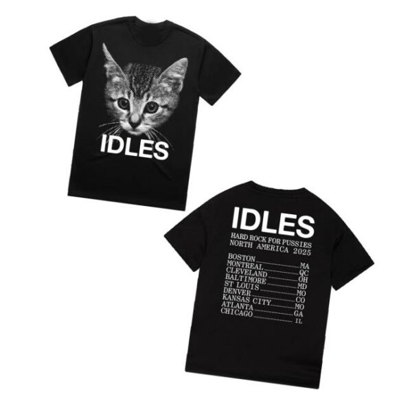 Idles Band Merch Store Hard Rock For Pussies Tour Tee