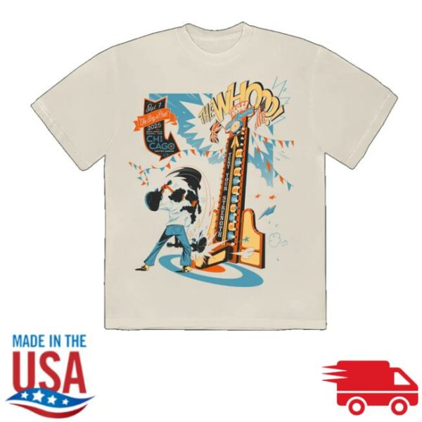 The Who Shop Merch Chicago Il 2025 T-Shirt
