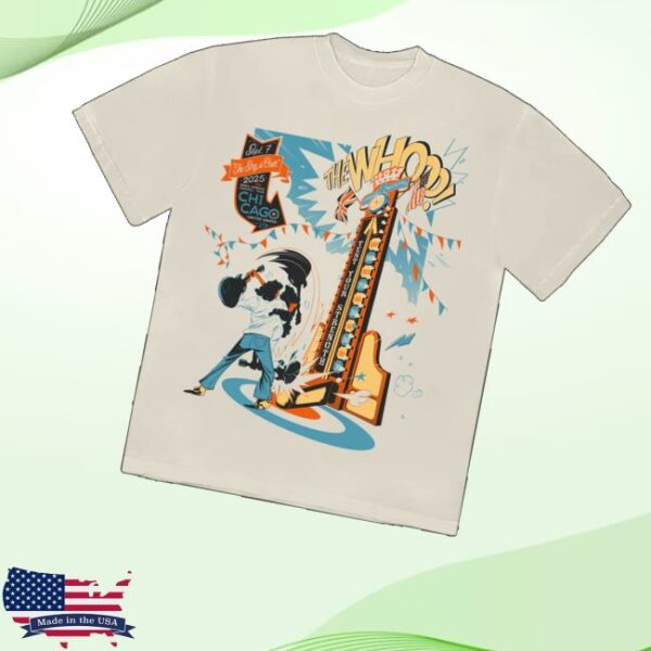 The Who Shop Merch Chicago Il 2025 T-Shirt