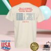 Billy Strings Store Merch Groundhog With Dates Tee