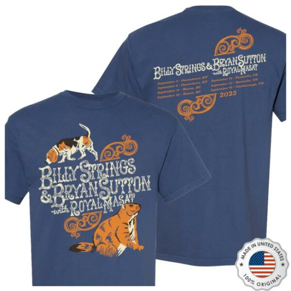 Billy Strings Store Merch Groundhog With Dates Tee