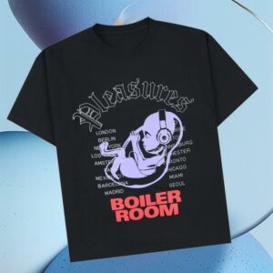 Boiler Room Store Merch Br X Pleasures Headphone Black T-Shirt