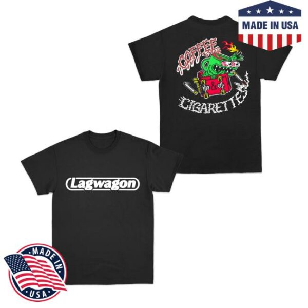Lagwagon Store Merch Coffee And Cigarettes Tee