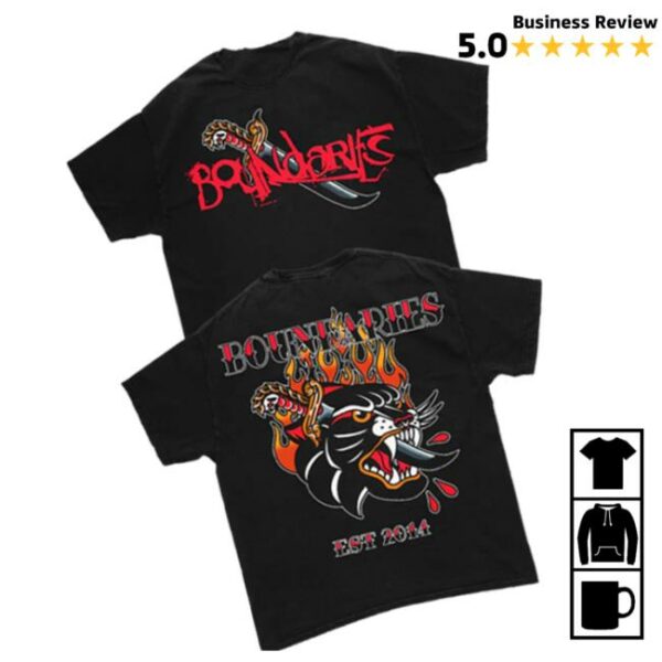 Boundaries Store Merch Panther Black Tee