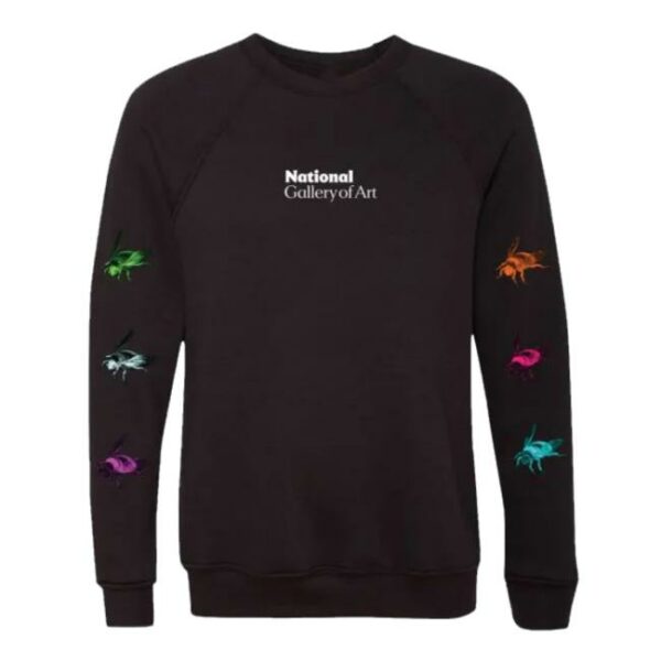 Nga Store Merch National Gallery Of Art Neon Bee Fleece Sweatshirt