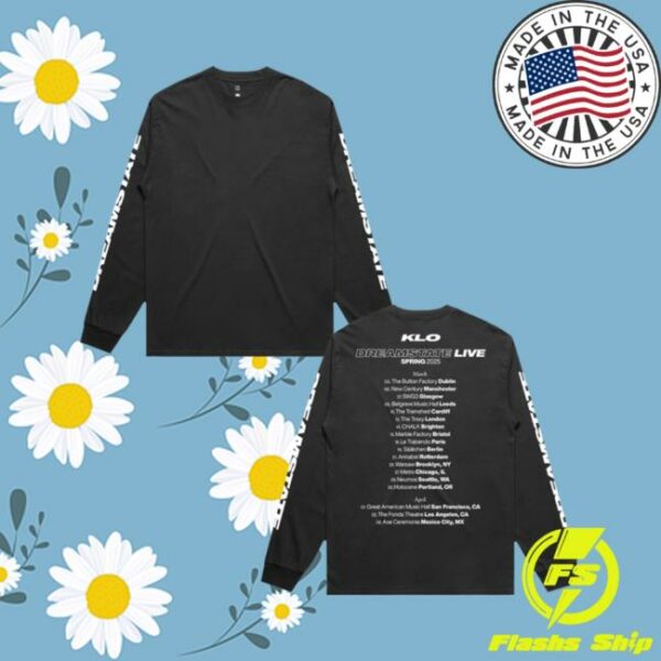 Dirty Hit Store Merch Kelly Lee Owens Dreamstate Tour Longsleeve