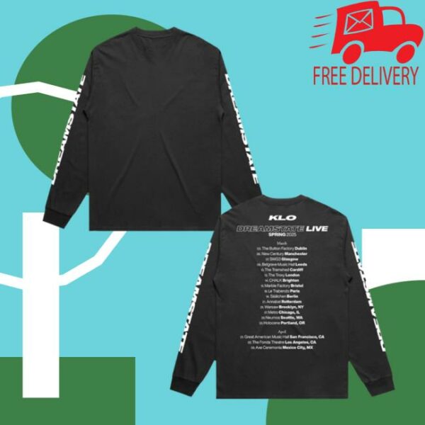 Dirty Hit Store Merch Kelly Lee Owens Dreamstate Tour Longsleeve
