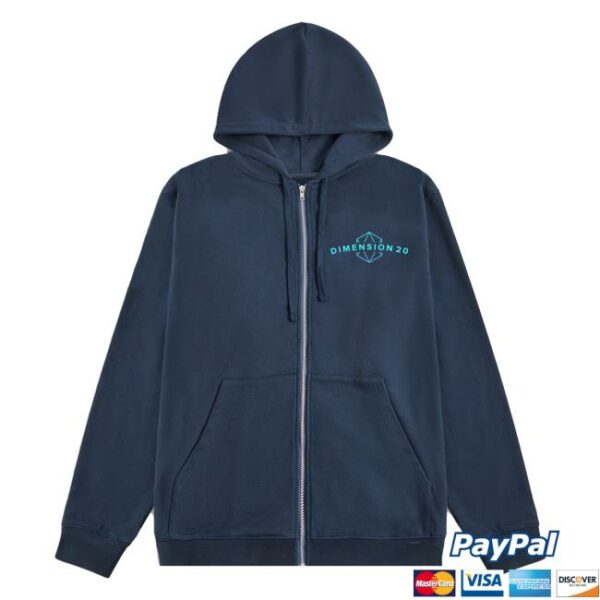 Dropout Store Merch Hi Intrepid Heroes Zip-Up Hoodie