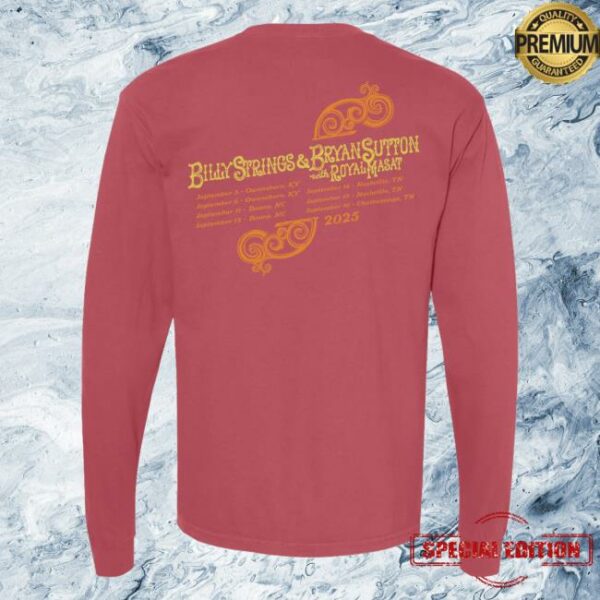 Billy Strings Store Merch Groundhog With Dates Long Sleeve Tee