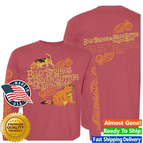 Billy Strings Store Merch Groundhog With Dates Long Sleeve Tee