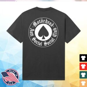 Antisocialsocialclub Store Merch Assc X Motörhead Aces Forever Tee