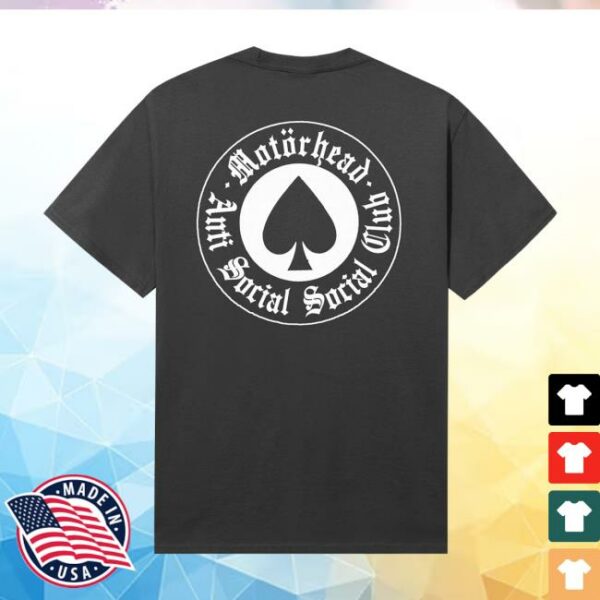 Antisocialsocialclub Store Merch Assc X Motörhead Aces Forever Tee