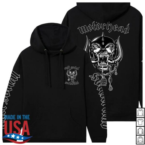 Antisocialsocialclub Store Merch Assc X Motörhead Social Pig Hoodie