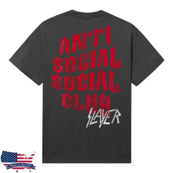 Antisocialsocialclub Store Merch Assc X Slayer Evil Club Tee